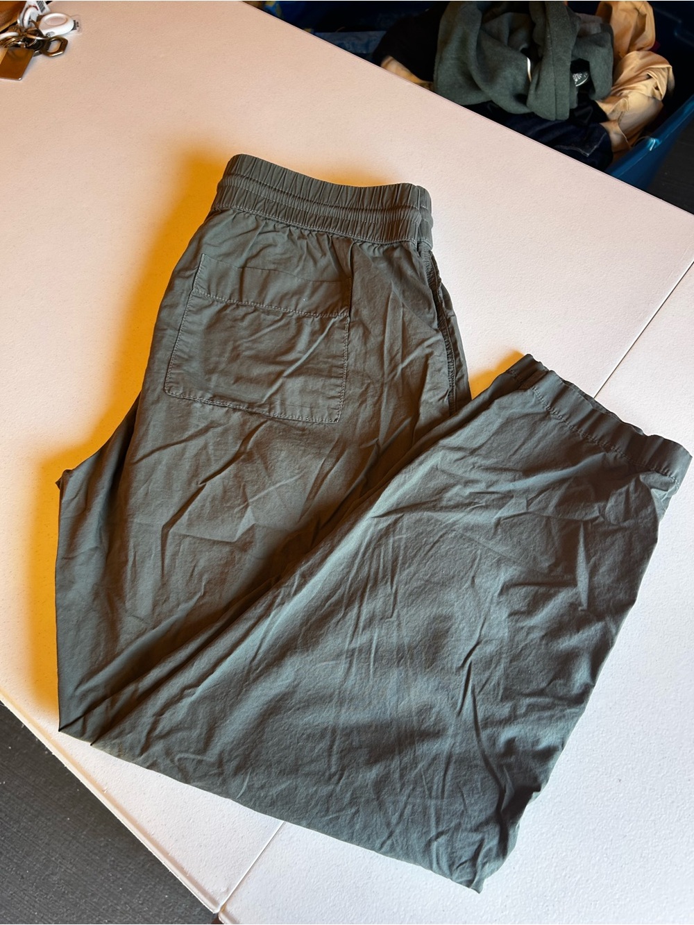 Lou & Grey Olive Green Drawstring Jogger Pants